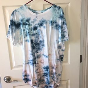 Men’s Blue & White Tie Dye T-shirt